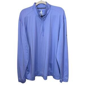 Johnnie-O Flex Prep-Formance 1/4 Zip Pullover Men’s XXL Plum Crazy Club Logo